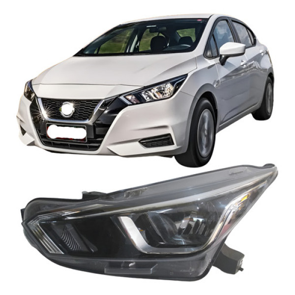 Farol Nissan Versa 2020 2021 Le Novo Original 26060-5ef0a Esquerdo