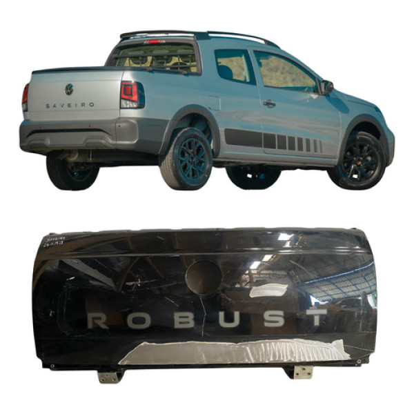 Tampa Traseira Volkswagen Saveiro G7 25111913 Preto