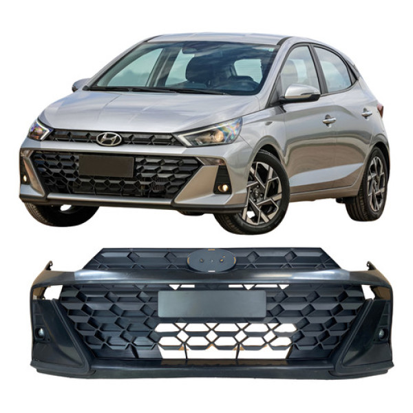 Para Choque Dianteiro Hyundai Hb20 2023 2024 25100302 Preto
