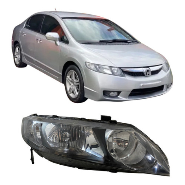 Farol Honda New Civic 25112611 Direito