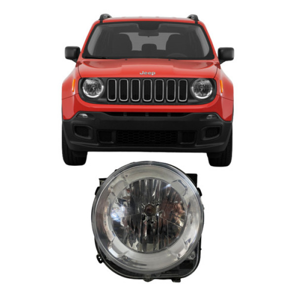 Farol Jeep Renegade 2018 2019 26012308 Esquerdo/motorista