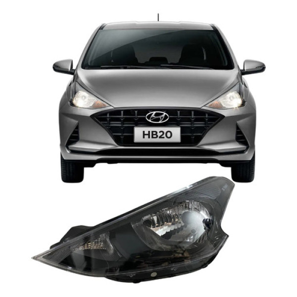 Farol Hb20 Hb-20 2020 2021 2022 26021402 Esquerdo/motorista Esquerdo