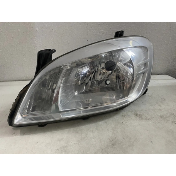 Farol Chevrolet Celta Prisma Cromado 2008 26021407 Esquerdo/motorista Esquerdo