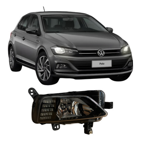 Farol De Milha Volkswagen Polo Led 2017 25100412