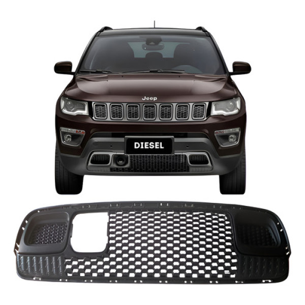 Grade Jeep Compass Diesel 2017 2018 2019 C/sensor Condução Preto