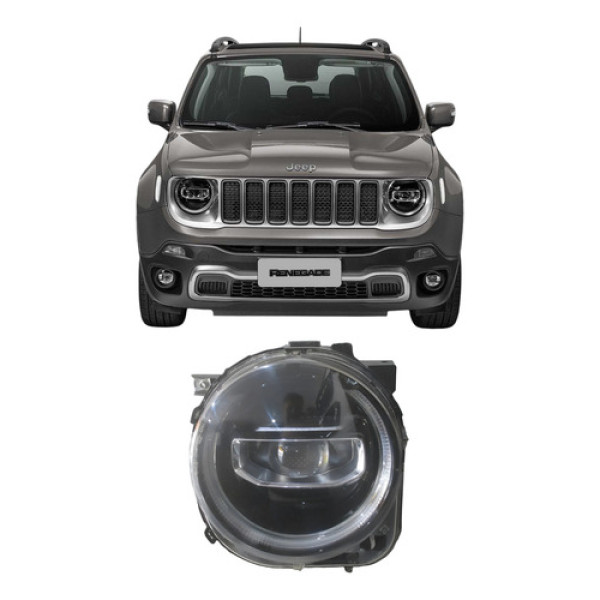 Farol Jeep Renegade 2021 2022 22091355 Esquerdo