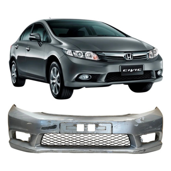 Para Choque Dianteiro Honda Civic 2013 2014 26021304 Cinza
