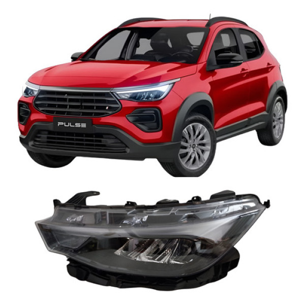 Farol Fiat Pulse Le 25052905 Esquerdo/motorista Esquerdo