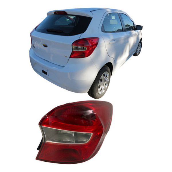 Lanterna Ford Ka Hatch Cristal 2015 2016 2017 2018 25102301 - Vermelho - Direito