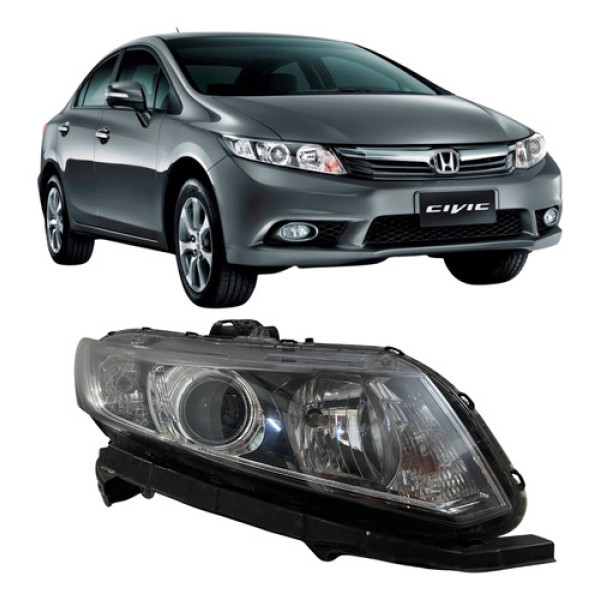 Farol Honda Civic 2013 2014 2015 25112615 Direito