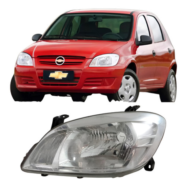 Farol Chevrolet Celta Prisma 25061110 Esquerdo/motorista Esquerdo