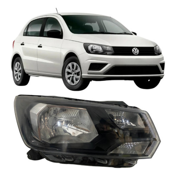 Farol Volkswagen Gol Voyage G8 2018 2019 26012905 Direito/passageiro