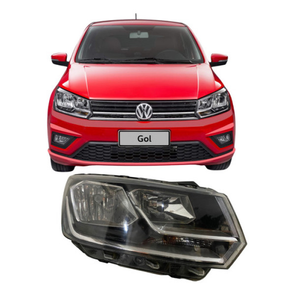 Farol Volkswagen Gol G8 2017 2018 26012108 Direito