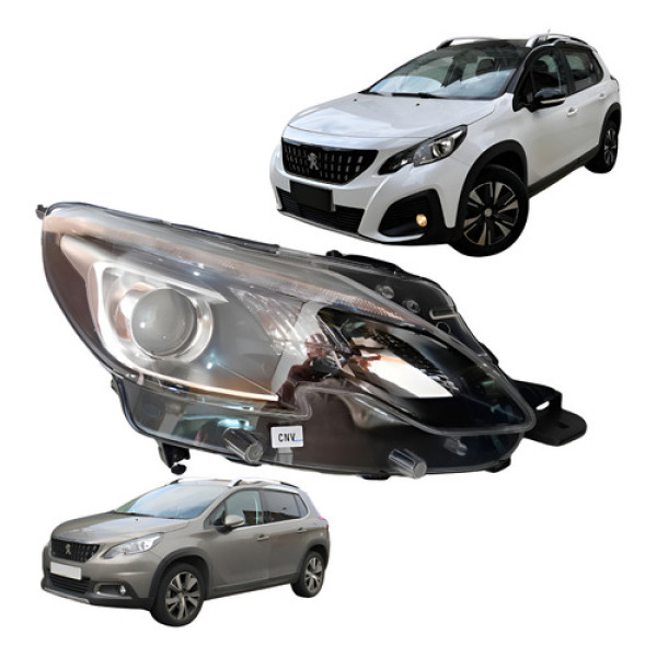 Farol Peugeot 2008 Novo Original 2015 2016 2017 2018 2019 20 Direito
