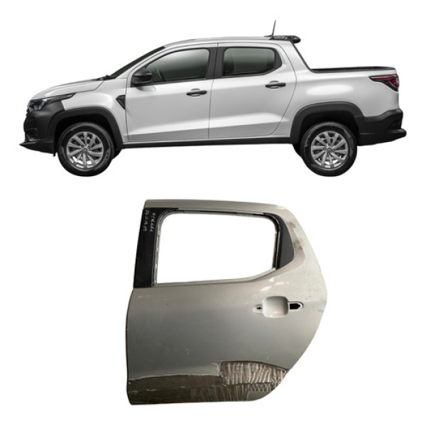 Porta Fiat Strada 2021 2022 25111909 Esquerdo Cinza