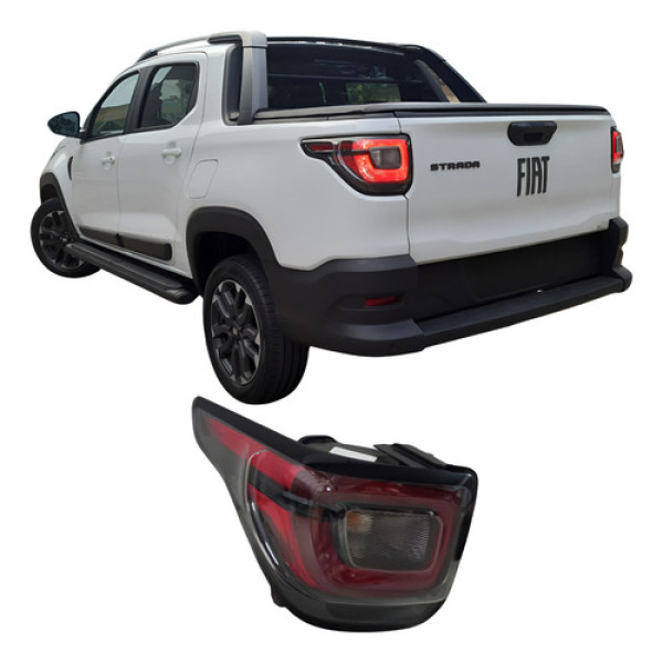 Lanterna Fiat Strada 2020 2021 25082203 Vermelho Esquerdo