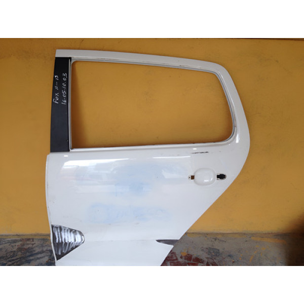 Porta Volkswagen Fox 2011 2012 2013 16051003 Branco Traseira Esquerdo/branco
