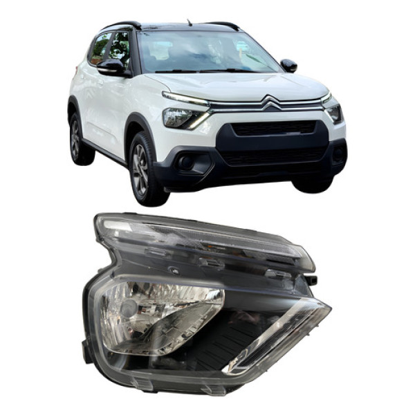 Farol Citroen C3 2023 Led 25083001 Direito