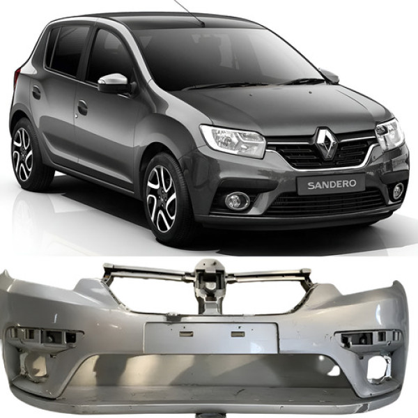 Para Choque Dianteiro Renault Sandero 2021 25090409 Cinza