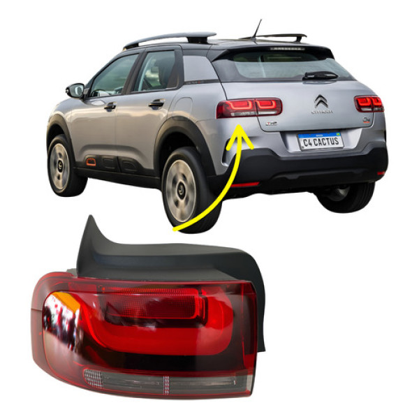 Lanterna Citroen C4 Cactus Esquerdo/motorista Vermelho Esquerdo