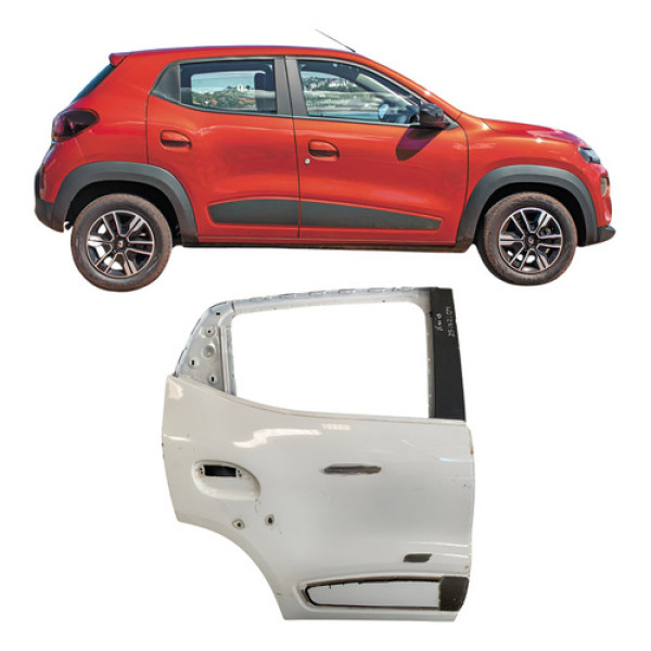 Porta Traseira Renault Kwid 25102104 Traseira Direito/branco