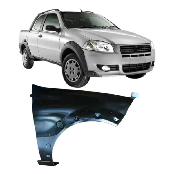 Paralama Direito Fiat Strada Working 2008/2013 - 51766186