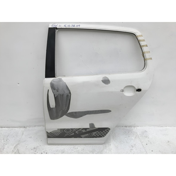 Porta Volkswagen Fox 2011 2012 2013 2014 L16102809 Branco Traseira Esquerdo