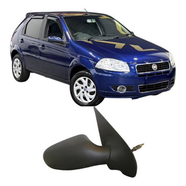 Retrovisor Fiat Palio 2008 A 2014 4p Novo Original Ld Preto