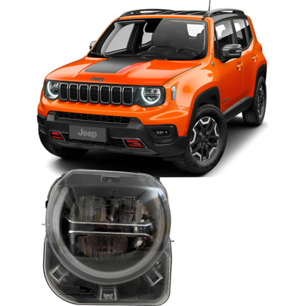 Farol Jeep Renegade 2022 A 2024 25083006 Esquerdo/motorista Esquerdo