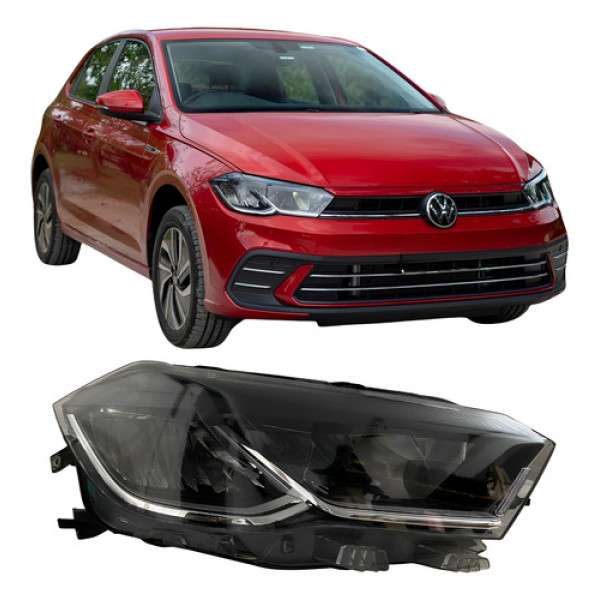 Farol Led Volkswagen Polo 2023 2024 25081604 Direito