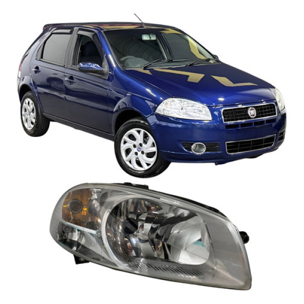 Farol Fiat Palio 2008 A 2012 (cara De Rato) 25110109 Direito