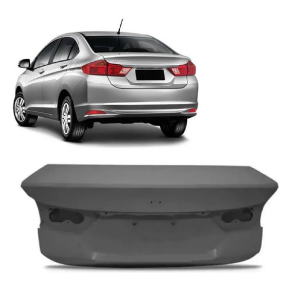 Tampa Traseira Honda City 2015 2016 2017  Nova Importada Preto