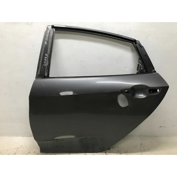 Porta Traseira Honda Civic 2016... 23509 - Esquerdo - Cinza-escuro