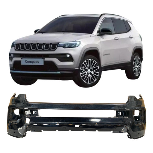Para Choque Dianteiro Jeep Compass 2022 25120310 Preto