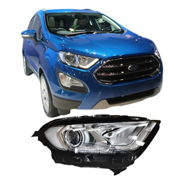 Farol Ford Ecosport 2017 2018 Com Xenon 25092610 Direito
