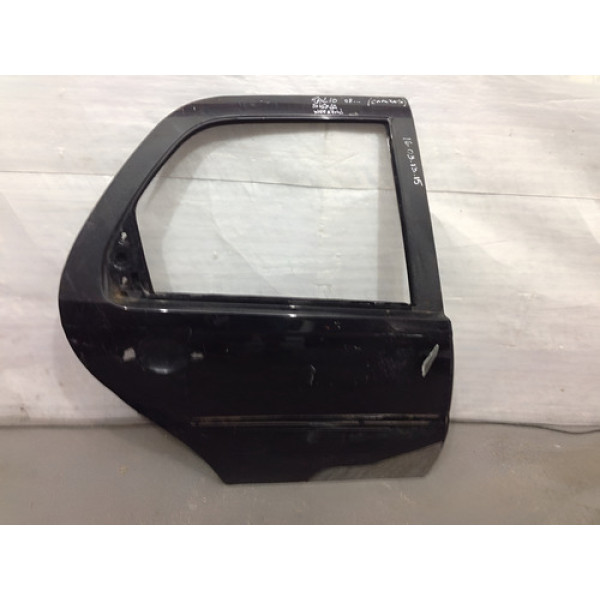 Porta Fiat Palio Siena 2008 2009 2010 R16031315 Preto Direito Traseira