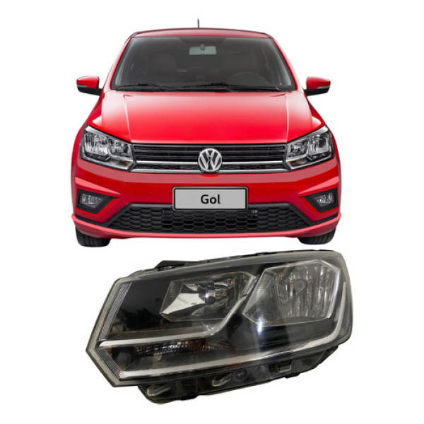 Farol Volkswagen Gol G8 2017 2018 2019 26012309 Esquerdo/motorista