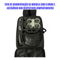 Mochila Drone Dji Neo Goggles N3 Combo Flymore - Rígida Case Preto