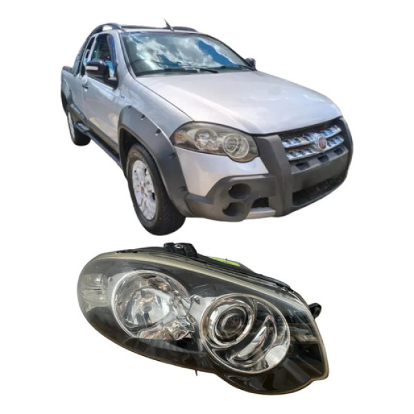 Farol Fiat Strada Adventure Locker Original 26051601 Direito/passageiro Direito