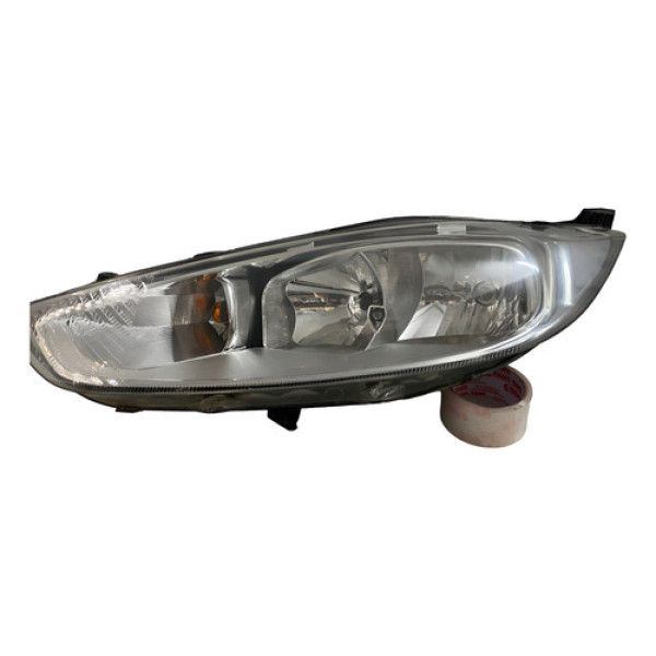 Farol Ford New Fiesta Nacional Cromado 21091660 Esquerdo