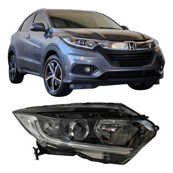 Farol Honda Hrv Hr-v Led 2018 2019 26012908 Direito/passageiro