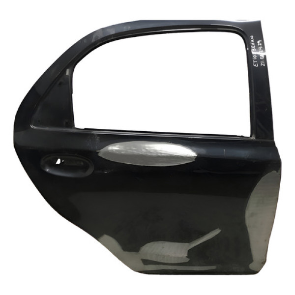 Porta Traseira Toyota Etios Sedan 21082429 Direito Preto Traseira