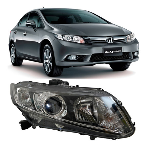 Farol Honda Civic 2013 2014 2015 25110110 Direito