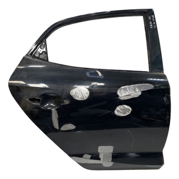 Porta Hyundai Hb20 Hatch 2020 2021 21100408 Traseira Direito Preto