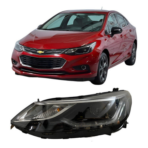 Farol Chevrolet Cruze 2017 Led 25071204 Esquerdo/motorista Esquerdo