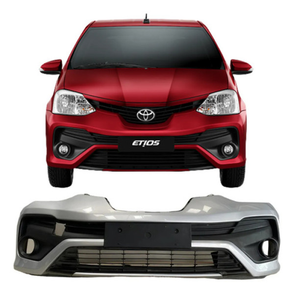 Para Choque Dianteiro Toyota Etios 2017 2018 2019 21093013 Cinza