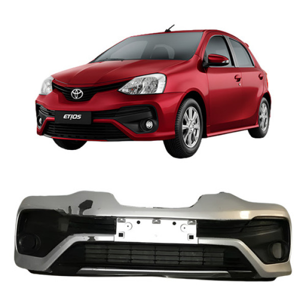 Para Choque Dianteiro Toyota Etios 2016 2017 2018 L18061909 Prateado