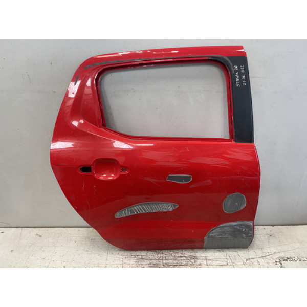 Porta Fiat Strada 2021 2022 22061002 Traseira Direito Vermelho