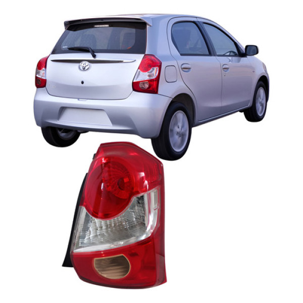 Lanterna Toyota Etios Hatch 25082206 Vermelho Direito