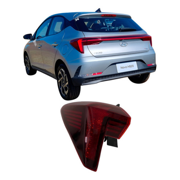 Lanterna Hyundai Hb20 Hatch 2023 2024 25102307 Esquerdo